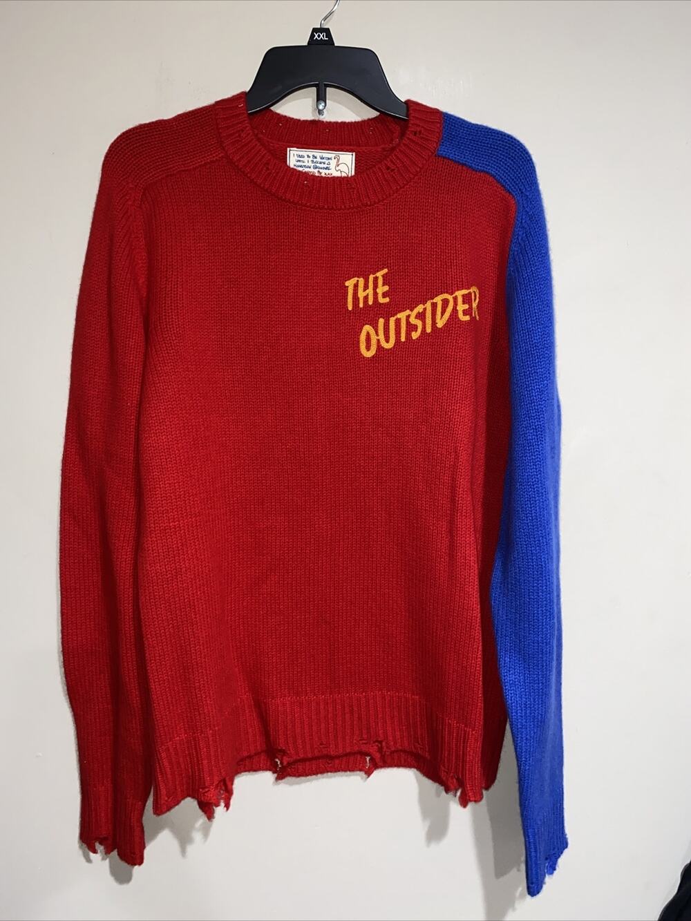 Sandrine Rose The Outsider Oversized L/S Cashmere Blend Sweater Distressed Med
